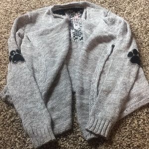 Super cute Justice grey cardigan